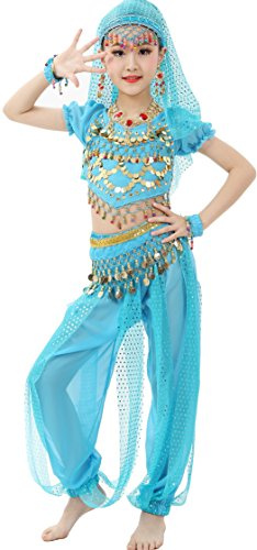 Astage Mädchen Short Sleeve Bauchtanz Kostüm Set Alle Ornamente