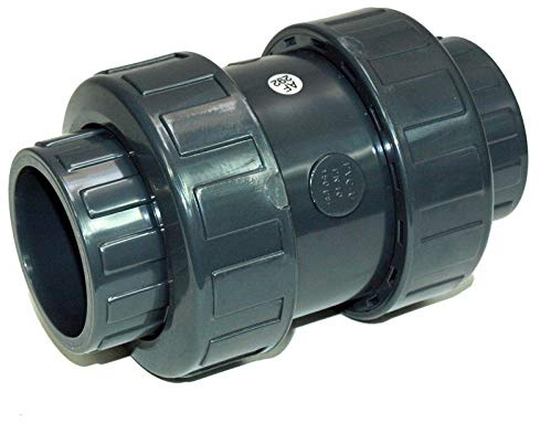 PVC Fitting Kegelrückschlagventil Ø 50mm federbelastet mit Klebemuffen Sandfilter Schwimmbad Pool