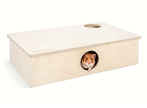 Niteangel Multi-Chamber Hamster House Maze: - Multi-Room Hideouts & Tunnel Exploring Toys for Hamster Gerbils Mice Lemmings (6-Room Large)