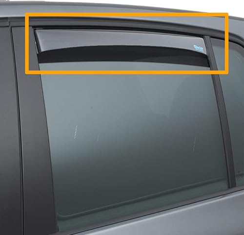 Hintere Windabweiser (1 Set) für die Fahrer und Beifahrerseite-CLI0044452 passend für Dacia SANDERO II STEPWAY II, TYP SD, FLH, 5-Door, 2013-