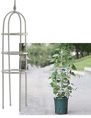 ZYFA Rankhilfe Obelisk Rankobelisk Pflanzstäbe Tomatenstäbe Gartenstecker Gartenpfähle Pflanzenstäbe Pflanzenstütze Kletterhilfe Plant Support für Pflanzen,Blumen, Gemüse,Kletterpflanzen und Rosen