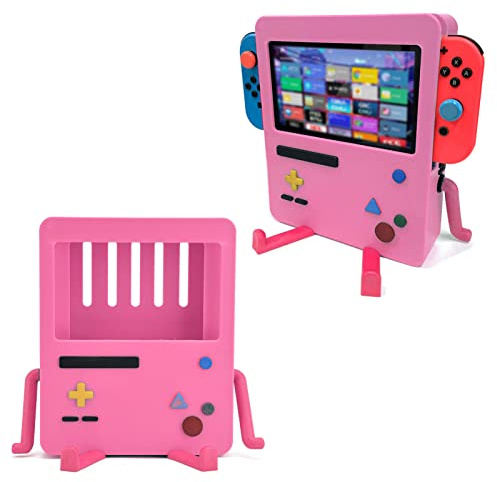TOTITOM Niedlicher Switch Zubehör, Tragbarer Spielkonsolen Ständer Halterung, Schutzhülle für Nintendo Switch, Controller Halterung, Verbessertes Spielerlebnis