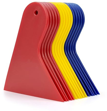 Umaki 15 Stück Kunststoffschaber, Kunststoffspachtelmesser-Set, Farbschaber, Spachtelapplikator, Karosseriefüller, Streuer, Vinylschaber, Tapetenschaber, für Karosseriefüller, Abziehbild Entfernen