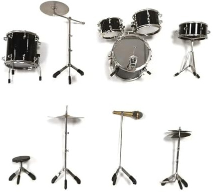 modèle Ornements d'instrument de musique Mini Ensemble De Modèles De Tambour, Modèles D'instruments De Musique Miniatures, Ornement De Mini Tambour En Cuivre, Artisanat De Décoration De Bureau Premium