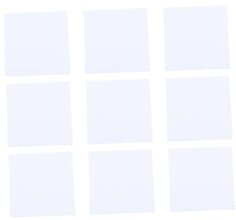 Operitacx Lot de 50 Chiffons De Nettoyage Polissage pour Bijoux en Daim Blanc, Taille 8x8 Cm, pour Bijoux Et Montres, Usage Quotidien Et Voyage, sans Risque D’Abrasion, Entretien Et Brillance