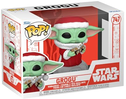 Funko Pop! Star Wars: Mando Holiday - Grogu (the Child, Baby Yoda) - the Mandalorian - Collectable Vinyl Figure - Gift Idea - Official Merchandise - Toys for Kids & Adults - TV Fans