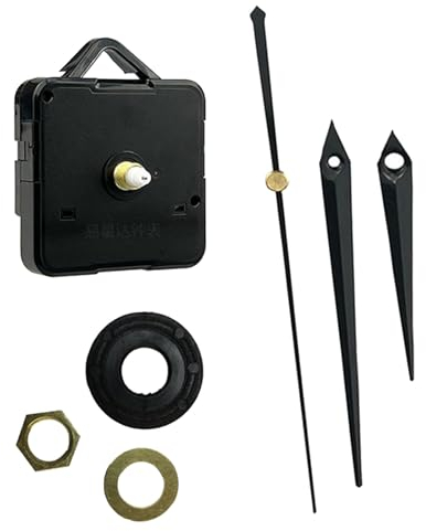 Comioke Uhrwerk für Wanduhr, Quarz Uhrwerk Ersatz, Uhrwerk für Wanduhr Lautlos, Lautloses Quarz Uhrwerk, Uhrwerk für Wanduhr Funk, für Wanduhr Lautlos Quarz Uhrwerk, DIY-Reparatur-Teile