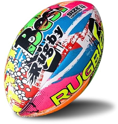 RUGBIER – Balón de Competición Femenina y Entrenamiento para Rugby - Talla 4 – Alta Gama - Entrenamiento y Juego - Categorías De 10 a 14 años y Chicas Senior – Modelo Best Rugby