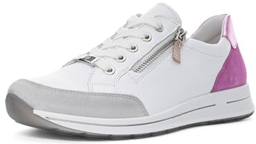 ara dam Osaka sneakers, Pebble, vit, orkidé, 38,5 EU bred, Pebble vit orkidé, 38.5 EU bred