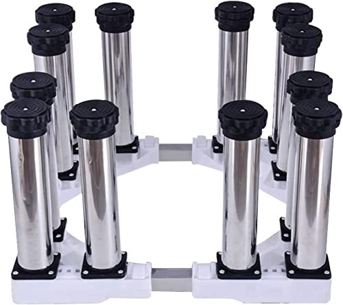 XAoSCd Washing Machine Stand BaseAdjustable Washing Machine Base Moisture Proof Anti-Rust Dryer Refrigerator Universal High Rack Heightened 29-32cm Large Filing Cabinet Rack Le,12legs-29-32cm