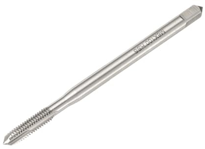 QUARKZMAN Metrisches Gewindebohrer M6 x 1, HSS6542(M2) Gewindeschneider, Länge 100mm Gewindestange