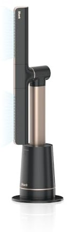 Shark TurboBlade Turmventilator, leise, Hochgeschwindigkeitssystem, Luftzirkulation bis 20 Meter, 10 Geschwindigkeiten, 180° Oszillation, Fernbedienung, Timer, Einfache Reinigung, Anthrazit TF200SEU