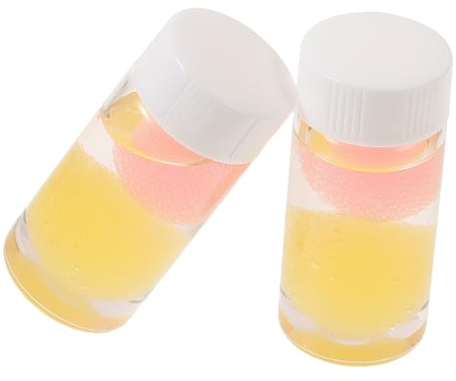 NIYANGLE Wimpernpinzette Reiniger für Wimpernverlängerung Entfernt Klebstoff an Pinzetten Auslaufsicher 2 Stück für Salon Zufällige Farbe