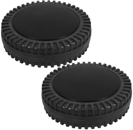 MAGICLULU 2pcs Swivel Caster Wheels for Bbq Grills and Lawn Mowers Lightweight and Heat Resistant Replacement Wheels with Cover for Easy Maneuverability