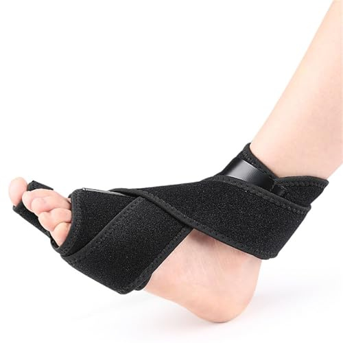 Verstellbare Riemen Plantarfasziitis Nachtschiene, Frauen Männer Fussbandagen Für Achillessehnenentzündung Fußheberschwäche Fersensporn Bandage(Left)