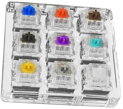 Switches Tester Tool - Comprobación mecánica del interruptor del teclado, placa de muestreo de ejes | Dispositivo de muestreo multiinterruptor de precisión para entusiastas de Typists HomemaderePair