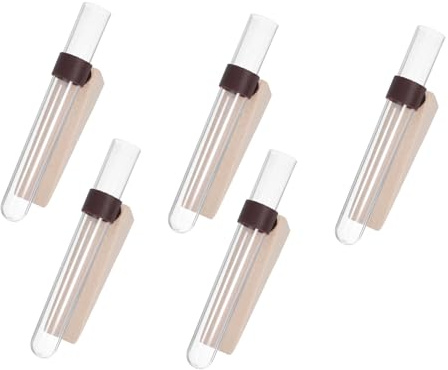 BESPORTBLE 5pcs Wall Mounted Hydroponic Plant Test Tube Vases for Propagation Space-saving Hanging Planters with Stylish Design Easy Maintenance Air-purifying Hydroponic Wall Plant Holders