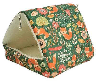 Générique Lit pour Cochon d'Inde - Lavable Amovible Maison Peluche pour Cochon d'Inde - Petits Animaux Couchages Hiver Cabane pour Lapin Nain Chinchilla Hérisson Cobayes Ecureuils