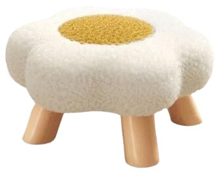 Flower Stool - Modern Ottoman | Sofa Footstool - for Indoor Dorm Bedroom Living Room Nursery College Playroom Entryway Sofa Under Desk Apartment