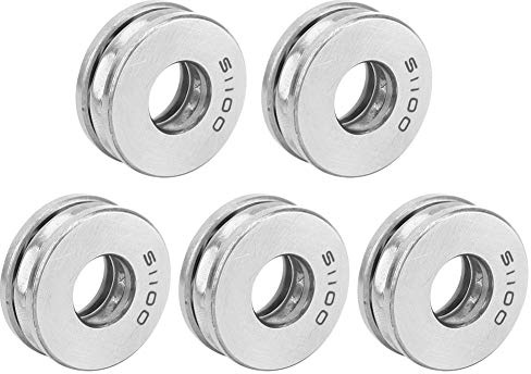 51100 Axial-Kugellager, Hochleistungs-Axial-Planrollenlager, geräuscharm, staubdicht, 2RS-Dichtung für Industriemaschinen, Automobilausrüstung, 10 mm Innendurchmesser, 5 Stück