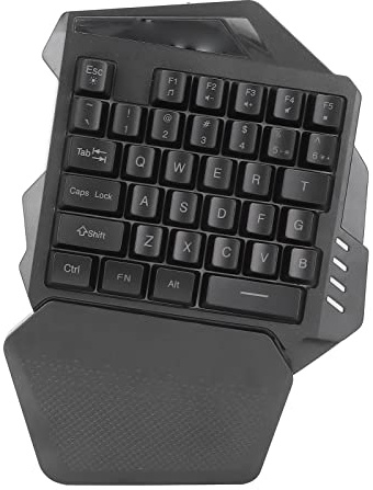 Sorandy Kabellose Einhand-Gaming-Tastatur, RGB-Beleuchtung, Robuste ABS-Tastatur mit 35 Tasten für Computer, Einhand-Tastatur für Gaming-Liebhaber