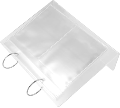 Beavorty Album Présentoir Stickers Ongles Compact et Léger 19.5 CM Pages Claires pour Collection et Utilisation en Salon