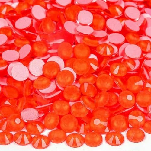 Piedras preciosas nuevas de color neón SS6-SS30, diamantes de imitación planos de cristal sin fijación en caliente, para decoración de uñas DIY, gemas brillantes, jacinto neón, SS10, 1440 unidades,