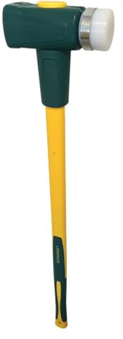 Masse Sécuri-T Batipro 4 kg – Manche Trimatière avec Pare Faux-Coups – Tête Acier Forgé Trempé – Surface de Frappe Anti-Éclats Remplaçable