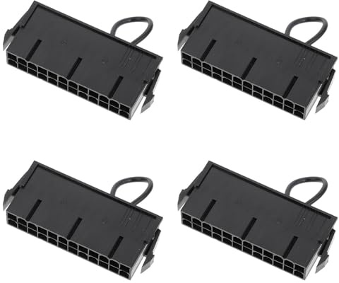 Generisch ATX Netzteil Start Jumperbrücke Langlebig und Zuverlässig 4 Stück aus ABS mit 20 und 24 pin Anschluss für PC Netzteile und Motherboards für Gamingpcs