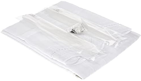 Home fashion Raffrollo 79252-801 140 x 100 cm Schlaufenrollo, Polyester, Weiß