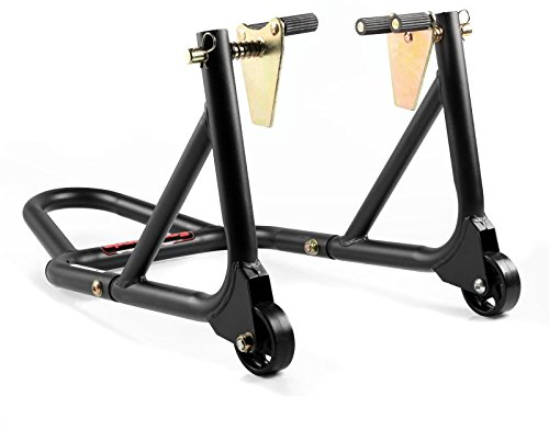 ConStands - Montageständer Kompatibel mit Yamaha FZ8/Fazer 8 (FZ8 Fazer),FZ1/Fazer,FZ6/Fazer/S2,FZS 600/1000 Fazer,TDM 850/900,YZF-R1/R3/R6/R 125 Schwarz-matt Vorderrad mit Aufnahmen Front