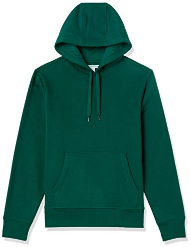 Amazon Essentials Men's Pullover Sweatshirt Hoodie, Big & Tall Options Available, Forest Green, L