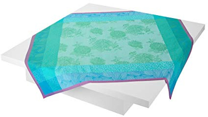 Le Jacquard Francais 23096 Tablecloth Parfums De Bagatelle Hortensia 120 x 120 cm