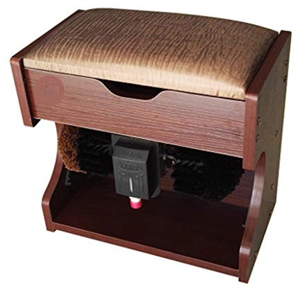 Cireuse à chaussures Cireuse à chaussures avec boîte de rangement et machine à coussin doux Cireuse à chaussures à induction automatique portable Cireuse à chaussures domestique et commerciale (Coul