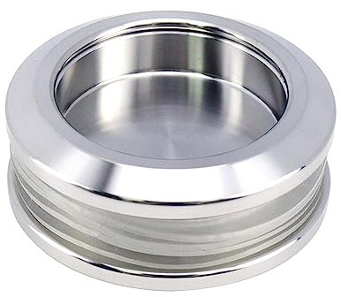 KUMGROT 1 Pomello rotondo per porta doccia in vetro a doppia faccia in acciaio inox massiccio manopola scorrevole per porta del bagno, 5,8 x 2,5 cm, argento