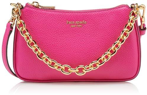 Kate Spade New York Jolie Pebbled Leather Small Convertible Crossbody, Wild Raspberry, One Size