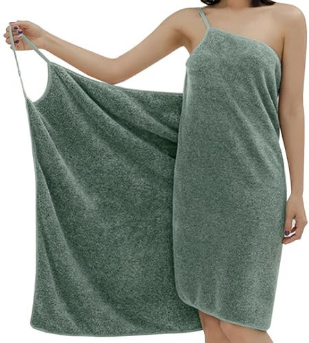 Weppduk Tragbares Badetuch | Hautfreundliches, saugfähiges Damen-Handtuch, Spa-Bademäntel für Damen, nach dem Duschen, Nachtwäsche mit Badeanzug