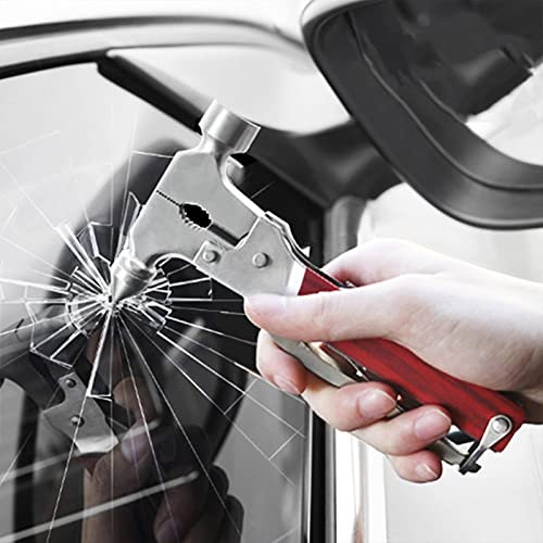 liten hammare,Hammare Verktyg,Bil Multifunktionell Emergency Life Hammer Camping Tool Wire Cutter Hammer Bilvaror och verktyg Skruvmejselsats