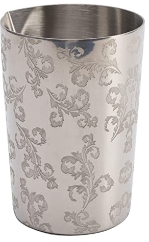 Vaso Mezclador de Cóctel Grabado con Preservación del Calor de Acero Inoxidable 304 para Barman - Vaso para Cóctel de Bar - Vaso Mezclador de Acero Inoxidable para Bar