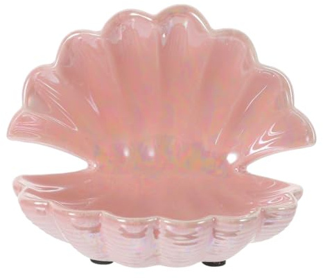 GALPADA Schale Schmuckschatulle für Ringe Muscheln Süßigkeitenschachteln Schmuckschale schlüsselhalter Schmuckdisplay Ringgericht Muscheln für Kinder Plastik Rosa