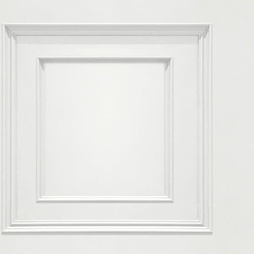 World of Wallpaper Monde du papier peint Oliana Panneau 3D Effet Panneau Bois Blanc 8498