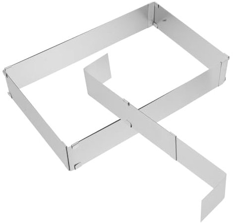 Cabilock Molde Tarta Queso Tiras Hornear Letras Cartón Charcutería Diseño Ajustable
