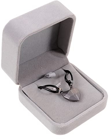 BESTYASH 1par Collar Magnético De Corazón Para Parejas Joyería De Para San Valentín y Aniversarios Incluye Cuerdas Negras y Caja De