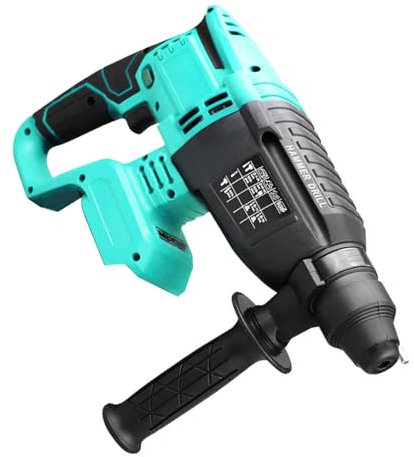 uikios Trapano a percussione rotante senza spazzole ad alta potenza, 1000 W, 9 J, velocità 900 giri/min, in acciaio inox, per uso domestico, batteria non inclusa