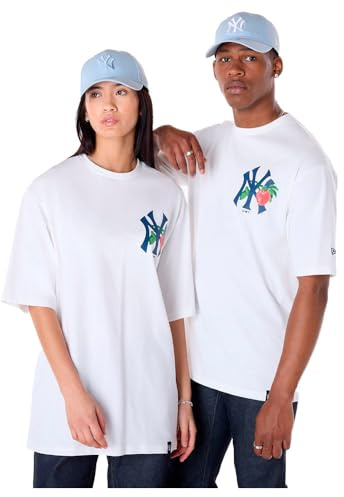 New Era MLB New York Yankees Fruit T-Shirt Offwhite (DE/NL/SE/PL, Alphanumerisch, L, Regular, Regular, Weiß)