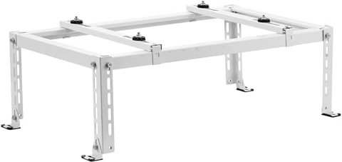 VEVOR Mini Split Ground Stand, Adjustable Anti-Vibration Mini Split Stand for 9000-24000 BTU Ductless Air Conditioner Heat Pump, Heavy Duty AC Base Bracket Floor Mount w/ 250kg Max. Load Capacity
