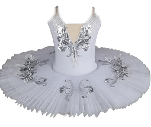 Professionelles Ballett-Tutu für Mädchen, Schwanensee, Pfannkuchen-Tutu, Ballerina, Party, Tanzkostüm, Ballettkleid