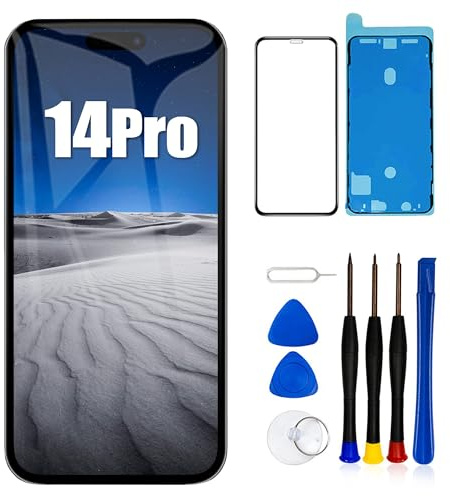 EFAITHLIFE para iPhone 14 Pro Sustitución de la Pantalla LCD 6,1 Pulgadas Conjunto digitalizador de Pantalla Pantalla táctil,con Herramienta de reparación del Conjunto del Bastidor