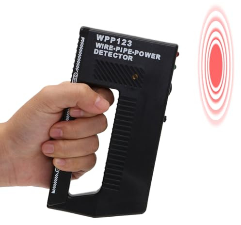 Detector de escáner de pared, con detección de profundidad, escáner de pared portátil con alarma acústica y óptica para hormigón, cable eléctrico, paredes de yeso y soporte de madera