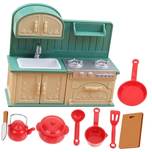 Beaupretty Miniatura Cocina Casa Muñecas Mini Utensilios Cocina Simulada Accesorios Pequeños para Decoración Hogar Juguete Imitación